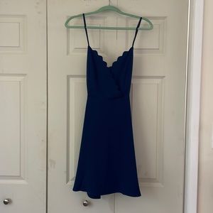 Summer dress. Brand: Naked Zebra. Size: L. Dark blue/Navy color.